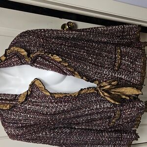 YakMagik Multicolor Knit Silk Blazer
